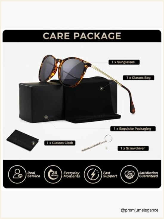 Vintage Round Sunglasses with UV400 Protection main image 5